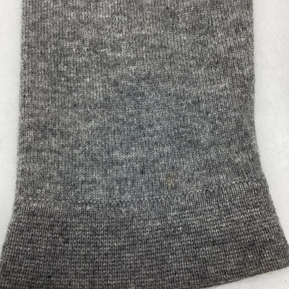 Tory Burch Sayre Sweater with Pockets in Grey Cashmere